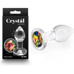  Стъклен плъг с вграден кристал, 8, 4см. - Crystal Desires Gem (NSTOYS1033)