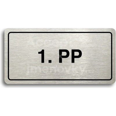 ACCEPT Piktogram 1. PP - stříbrná tabulka - černý tisk