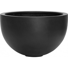 PotteryPots Kvetináč Bowl, čierný 38 x 60 cm