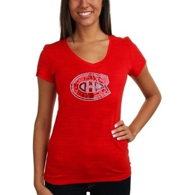 Soft as Grape Tričko Montreal Canadiens Sequin Logo Dámske