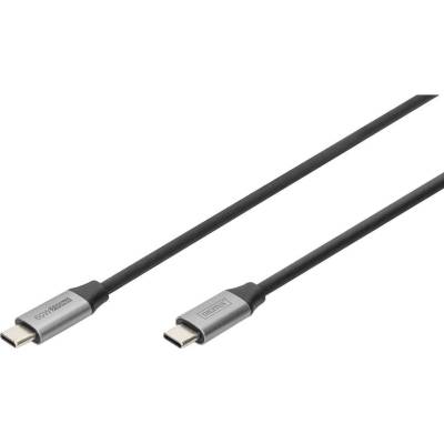 Digitus DB-300220-010-S USB, USB 3.2 Gen1 (USB 3.0 / USB 3.1 Gen1) USB-C®, USB-C ® zástrčka, 1m, černý