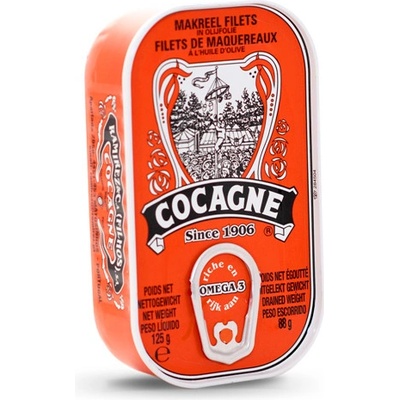 Cocagne Portugalské filety atlantickej makrely v olivovom oleji 125 g