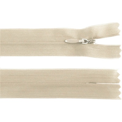 Stoklasa Spirálový zip skrytý No 3 délka 40 cm dederon Balení: 1 ks, Varianta: 307 krémová 307 krémová