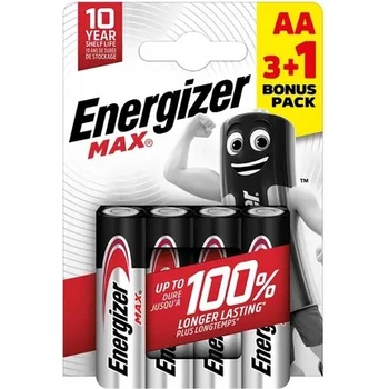 Image 1 of Energizer АЛКАЛНИ БАТЕРИИ enr max alk aa 3+1 chp4 energizer (e303328800)