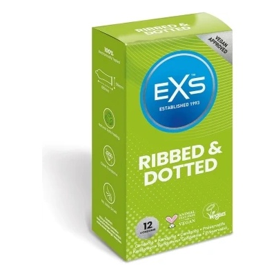 EXS Condoms 12 бр. Презервативи EXS Ribbed & Dotted