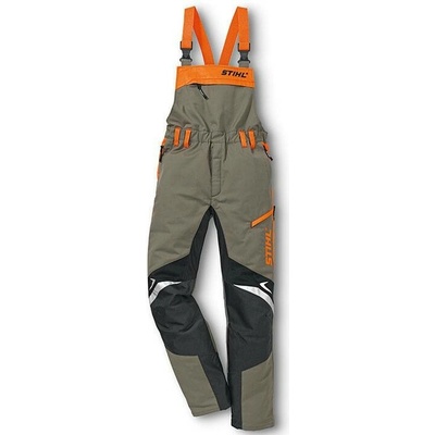 Stihl Pracovní kalhoty s náprsenkou FUNCTION ERGO zelená/oranžová