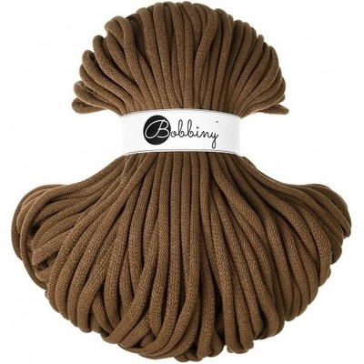 Bobbiny bavlněná šňůra JUMBO 9mm Nut-Brown