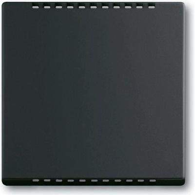 2CKA006599A2967 Kryt modulu výknového stmívacího, termostatu komerčního, mechová černá, ABB Future linear, Busch-axcent