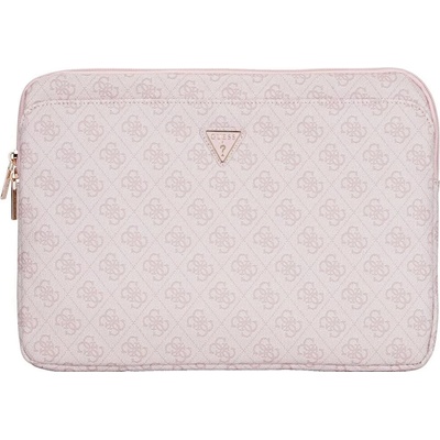 Guess Bag Sleeve 14" 4G Zipper Pocket Triangle Logo pink GUCS14ZP4DPTP