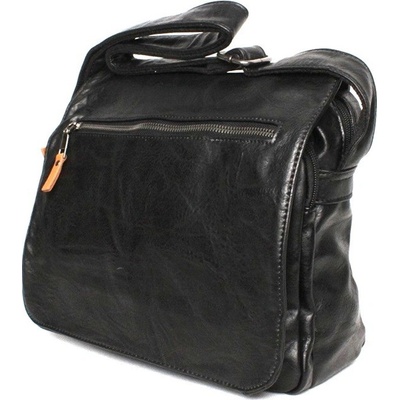 středně velká pánská Crossbody taška MAIMAX 335-6 černá