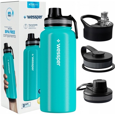 Wessper Termoska ActiveMax Steeline 1 l odtiene modrej