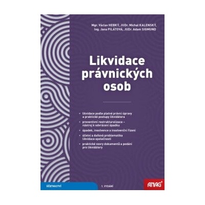 Likvidace právnických osob 2026 - Václav Hebký