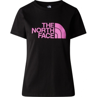 The North Face Дамска тениска w s/s easy tee tnf black/violet crocus - s (nf0a87n6yes)