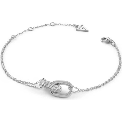 Guess Stříbrný dámský náramek s krystaly Nuances JSBB04551JWRH 18,4 cm