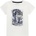 GUESS Бяла памучна тениска за мини момче с контрастни надписи в черно и синьо Guess