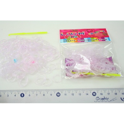 Loom Bands gumičky měnící barvu fialová