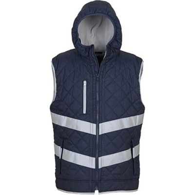 Yoko reflexní prošívaná vesta HV007 Navy