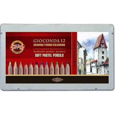 KOH-I-NOOR Gioconda Soft Комплект пастелни моливи 12 бр (8827012005PL)