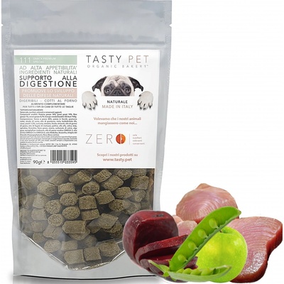 TASTY PET adult puppy Přírodní KŘUPKY s tuňákem a hráškem DETOX 90 g