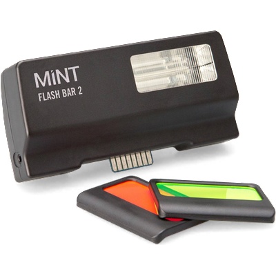 Polaroid Светкавица Polaroid Mint SX-70 Flashbar, 2x AAA батерии, 2 филтъра, съвместимост с Polaroid SX-70