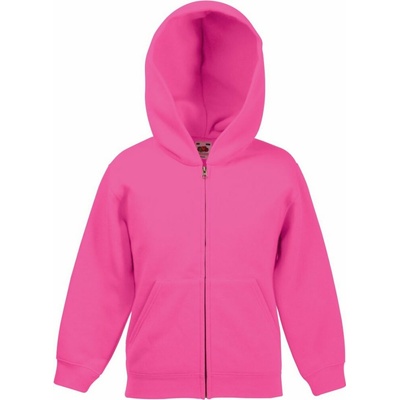 F.O.L. dětská mikina s kapucí Classic Kids Hooded Sweat fuchsia