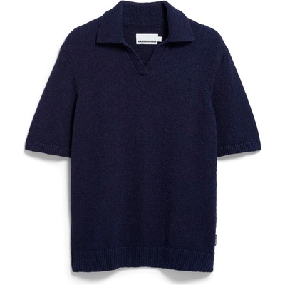 Armedangels Мъжка поло тениска ARMEDANGELS Boucle Knit Polo shirt - Night Sky (216-8453-0113)