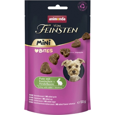 animonda vom Feinsten Adult Mini Bites krůtí s králíkem a borůvkami 50 g