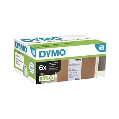 DYMO 2128307, 159mm x 104mm, голям, бялото оригинални хартиени етикети, 6 x 220 компютри (2238107)
