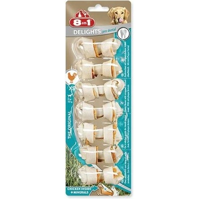 8in1 Dental Delights žvýkací kosti velikost XS 86 g