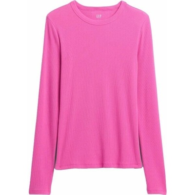GAP V-FAST LS ESSENTIAL RIB TEE růžová