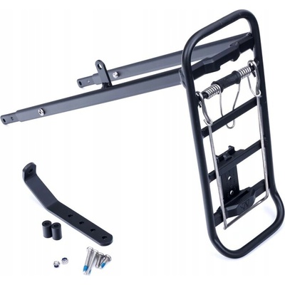 Predný nastaviteľný nosič na bicykel 24" - 28" TOUR FRONT ATRANVELO čierny