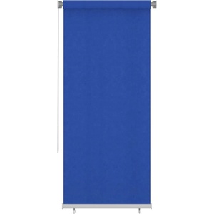 vidaXL Външна ролетна щора, 105(Ш)x230(В) см, синя, HDPE (312850)