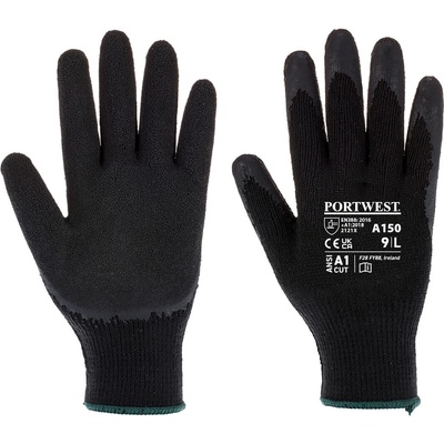 Portwest classic grip a150 / Латексови ръкавици - черни xxl (a150k8rxxl)