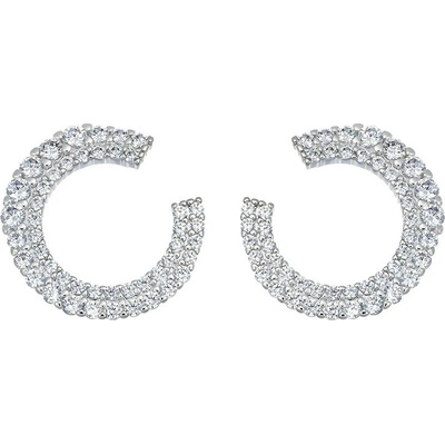 CrysTalp Elegantní náušnice s čirými krystaly Typo 42319.R