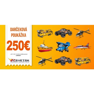RCSVET Darčeková poukážka 250