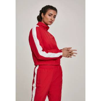 Urban Classics Дамско късо горнище Urban Classics red/wht в червен цвятUB-TB2660-00202 - Червен, размер XS