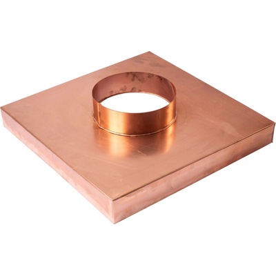 PorTec komínová krycia doska s kruhovým prieduchom 55 x 55 160 mm