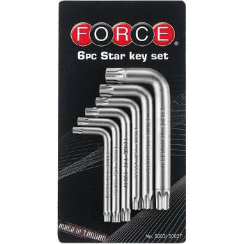 FORCE Комплект г-образни шестограми Torx Force - 6 бр (JN66065)