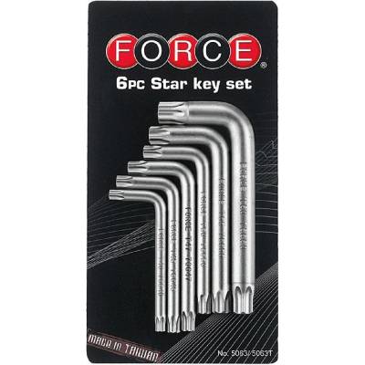 FORCE Комплект г-образни шестограми Torx Force - 6 бр (JN66065)