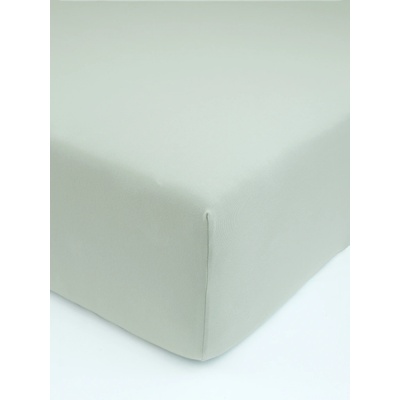 MKLuzkoviny.cz Jersey prostěradlo s elastanem Deluxe šedozelené 220x200
