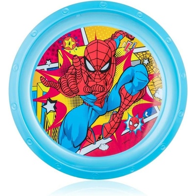 Vetro-Plus Mělký plastový talíř Spiderman 22 cm