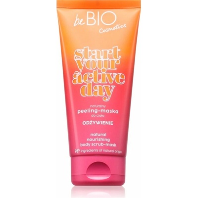 beBIO Start Your Active Day ošetrujúci telový peeling 200 ml
