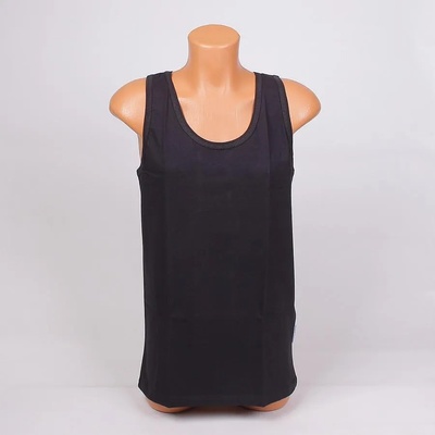 Мъжки черен потник с широки презрамки