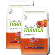 Trainer Natural Adult Medium hovězí a rýže 2 x 12 kg