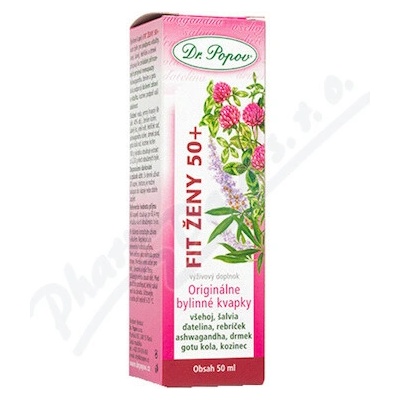 Dr.Popov Bylinné kvapky Fit ženy 50+ 50 ml