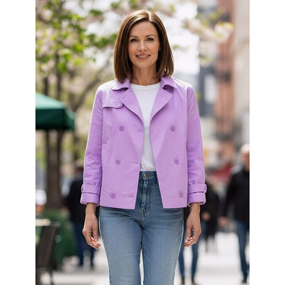 Hajo 10559 717 D Jacke im Trenchstyle 717 purple purple