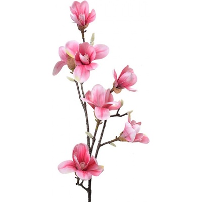 Umělá květina růžová magnolie – 97 cm