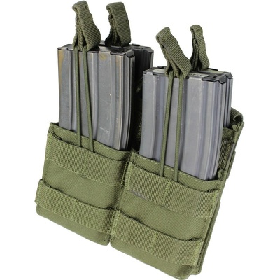 Condor Outdoor Molle dvojitá na zásobníky 4xM4 otvorená oliv