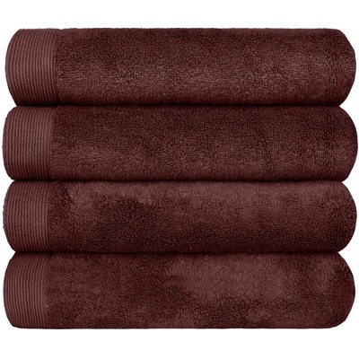 SCANquilt modalový ručník MODAL SOFT tmavě hnědá malý ručník 30 x 50 cm