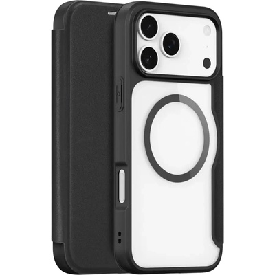 Dux Ducis Калъф Dux Ducis Skin X Pro за iPhone 17 Pro Max с портфейл, съвместим с MagSafe - черен (6971824153750)